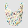 Women Floral Print Camisole Summer Fashion Streetwear Bohemian Bodycon Cropped Tops Retro Designer Irregular Tank Tops