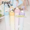 8 Pcs Kawaii Bird Under the Tree Animal Gel Pens Twistable With Gradiate Colors Cute Bird Pen 4 Styles Black Ink for Shcool Office Supplies Party Favo