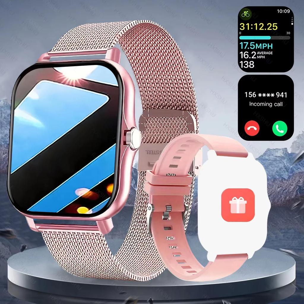 2026 New Smart Watch for Men Women Gift Full Touch Screen Sports Fitness Watch Bluetooth Call Digital Smartwatch