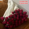 Not Finished Product Rose Bouquet Blankets DIY 110cm Flower Bouquet Blanket Crochet Kit Handmade Crocheted