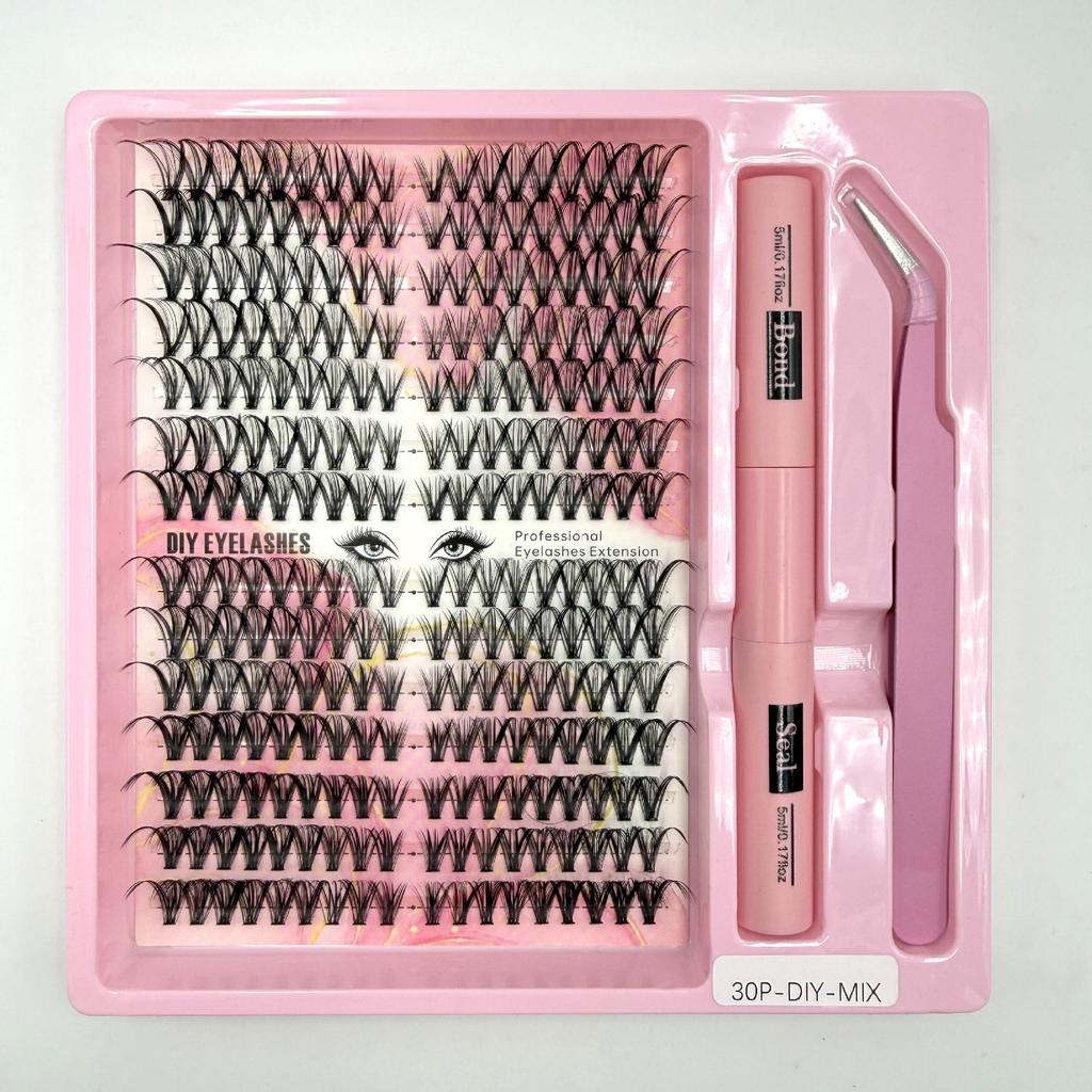 False Eyelash Extension Set Segmented Eyelashes Diy Eyelash Set