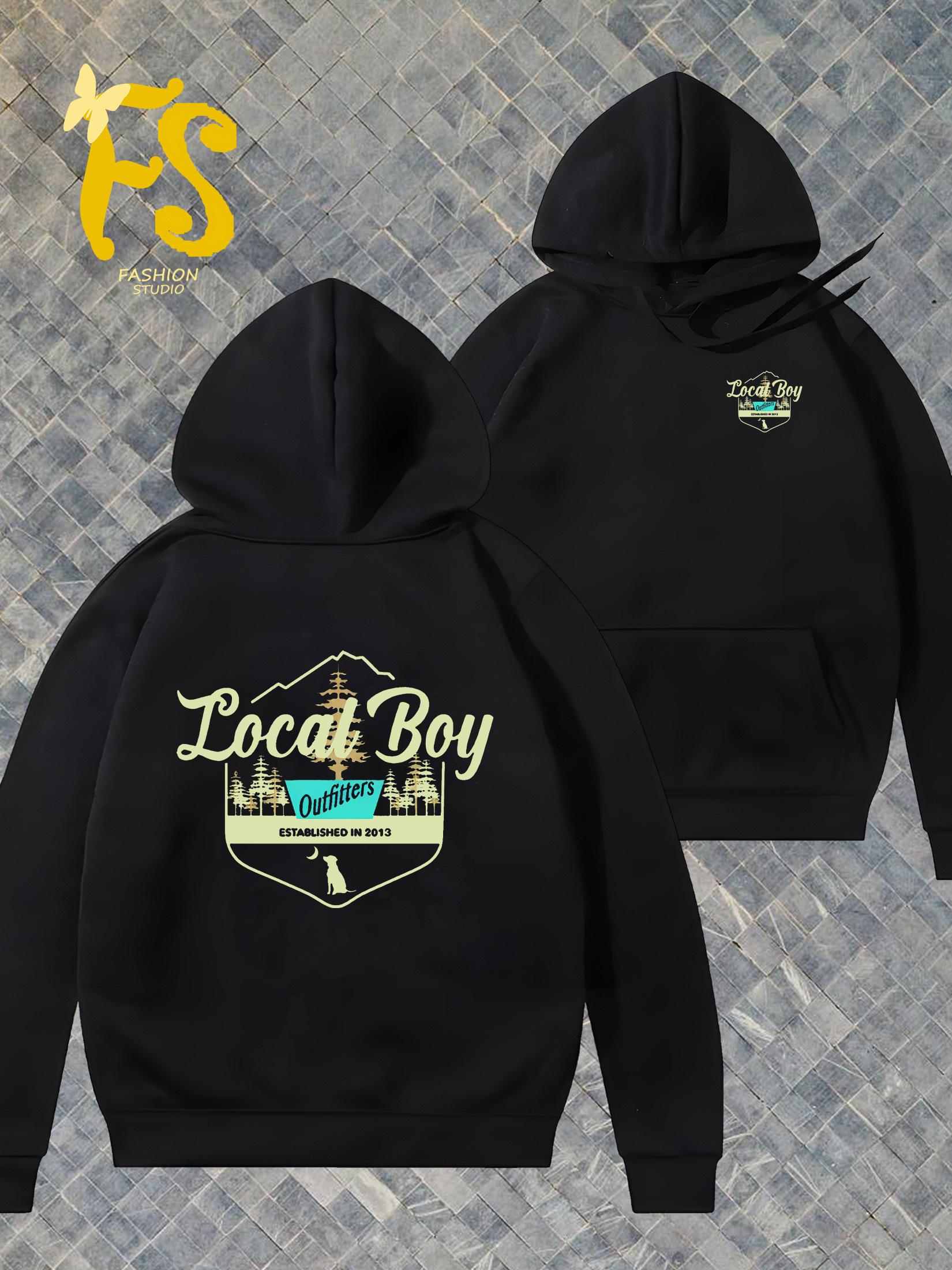 

Local Boys Double-sided Hooded Printed Sweaters, Fashionable Hooded Sweaters, Warm And Fashionable In Autumn And Winter 3XL