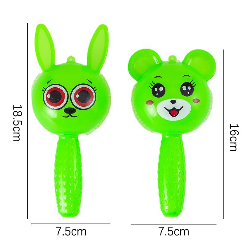 Svítící rukojeť Králík Medvěd Mačkací a volající hračka Hudební hůlka Chrastítko Toet Chrastítko Zvuk a světlo Jsou světla Gumová hůlka