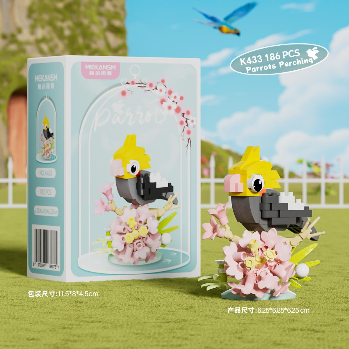 

Miniature Flower and Bird Series Building Blocks DIY Toys Micro Bricks Building Sets Kids Toys Christmas Gifts No box