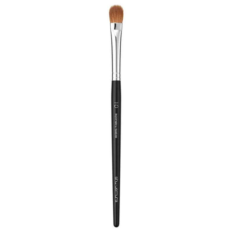 Мягкая и портативная кисть для теней Shu Uemura, безопасная для кожи, для контурирования и нанесения базы коричневый