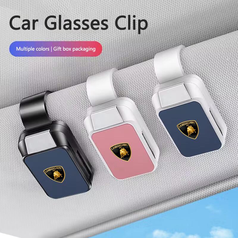 Car Portable Glasses Storage Multi-functional Sunshade Board Clip For Lamborghini Urus Huracan Aventador Premium Accessories