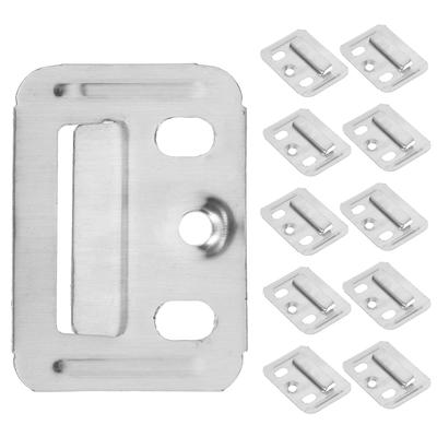 100Pcs Stainless Steel Quick Install Wall Panel Buckle Clamp Replacement Furniture Bracket Fixing Accessories Wall Panel Buckle