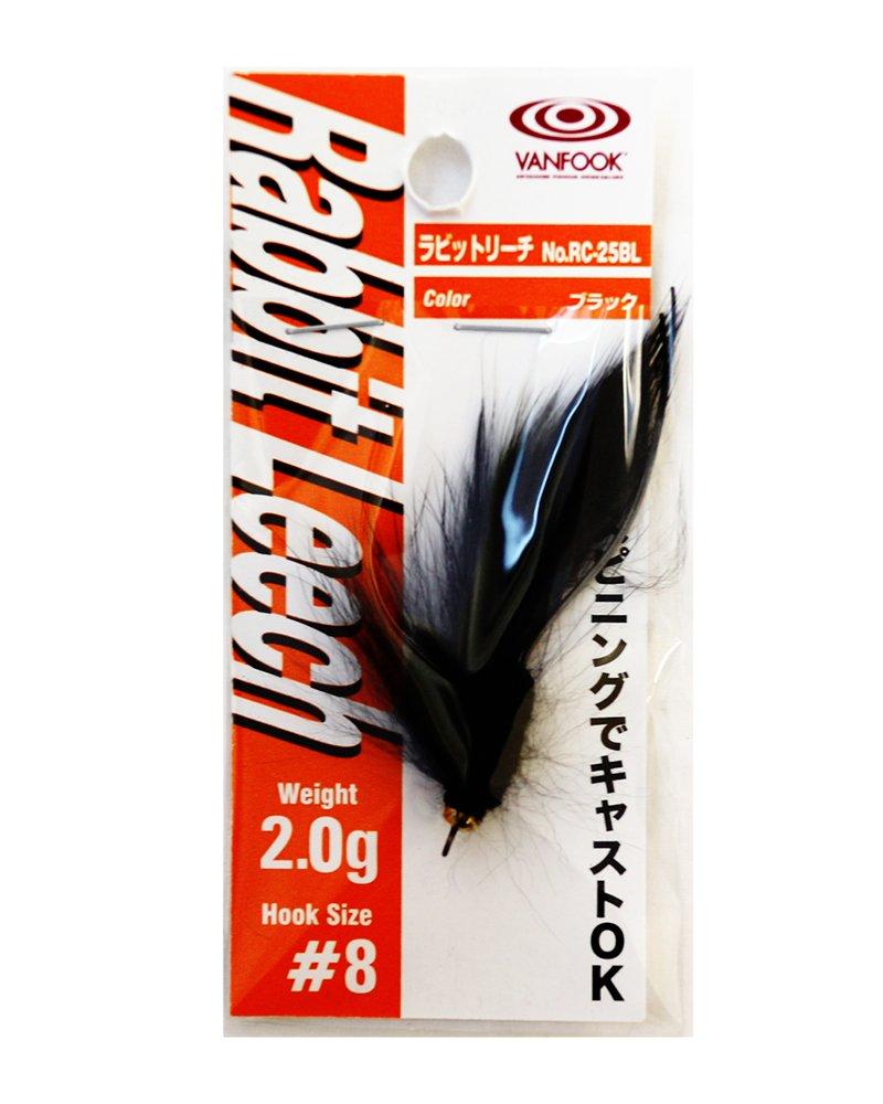 VANFOOK Мушка RC-25BL Кролик Reach 2.0г Черная. 2.0g чёрный