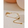 Yhpup Hot Style Golden Stainless Steel Bowknot Bow Chain Bracelet Bangle Water Resistant Metal Statement Fashion Jewelry Gift