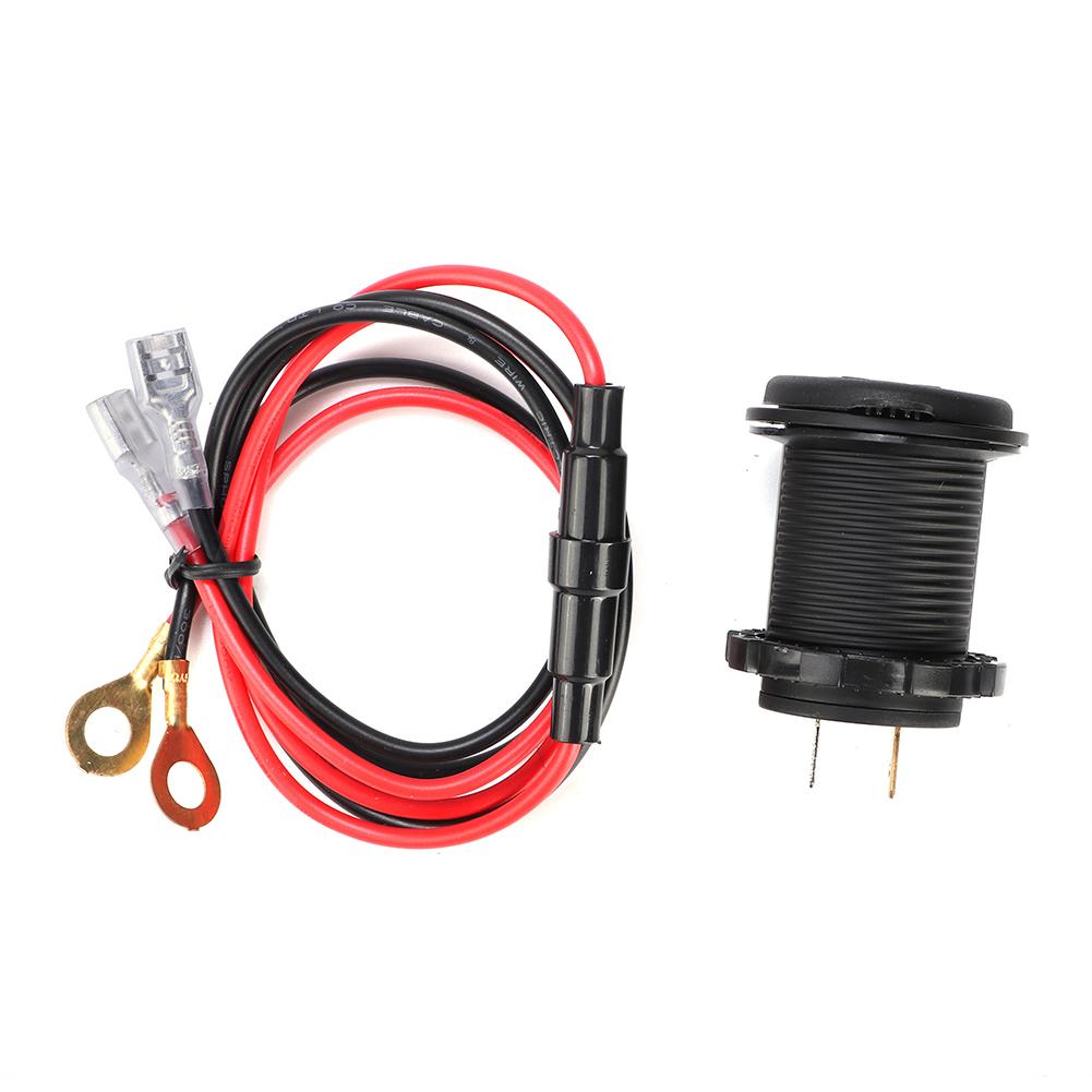 Waterproof Car Motorcycle Boat 4.2A Double Aperture USB Mobile Phone ChargerGreen DC1224V