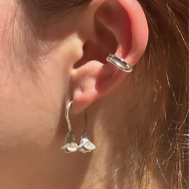 Cerofar NOTHORN OHRRING SILBER