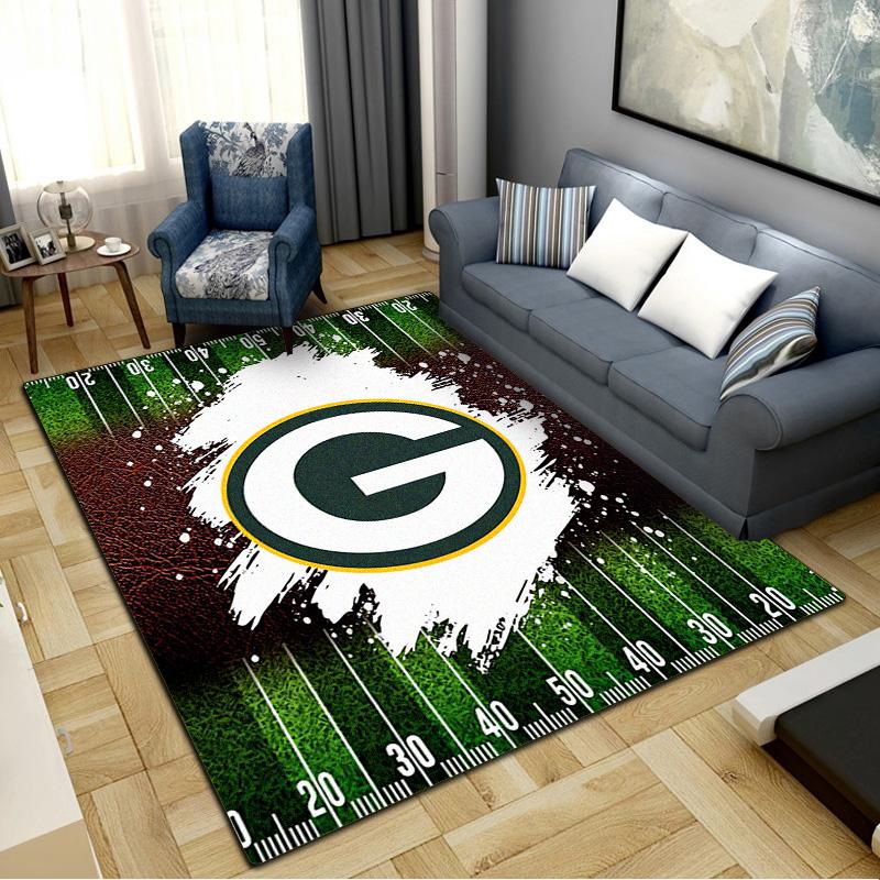 Green Bay Packers Carpet Rug for Living Room Bedroom Home Sofa Decoration,Kids Play Non-slip Floor Mat