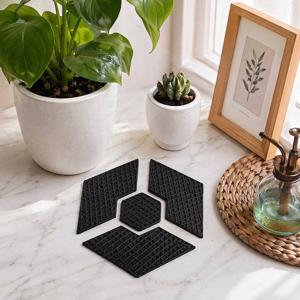 Confezione da 40 Piedini Invisibili per Vasi da Fiori Resistenti all'Usura Traspiranti Rialzi per Vasi in Gomma Solida per Fioriere da Interno ed Esterno