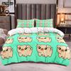 Cartoon Lovely Pig Duvet Cover Set Kawaii Animal Bedding Set King Microfiber Farmhouse Wildlife Theme Comforter Cover Pillowcase