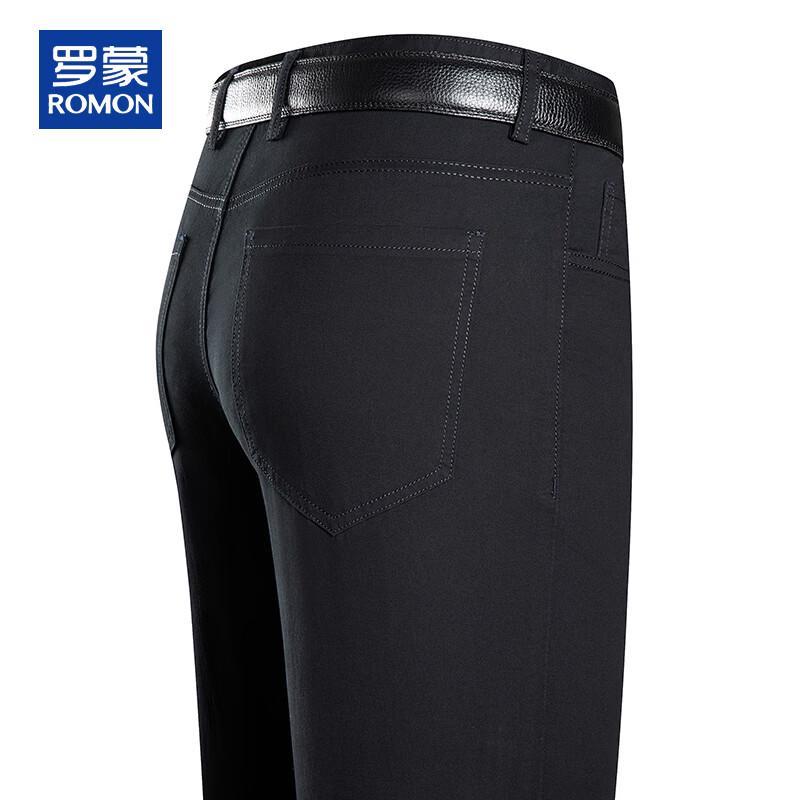 ROMON Men s 100% Cotton Straight-Leg Casual Pants 40