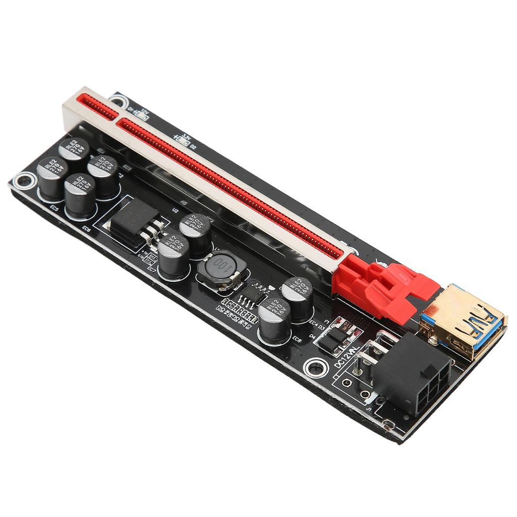 PCIE Riser Card 8 Firm Capacitors Strong Anti Interference GPU 1X to X16 for Windows 7 for Windows 8