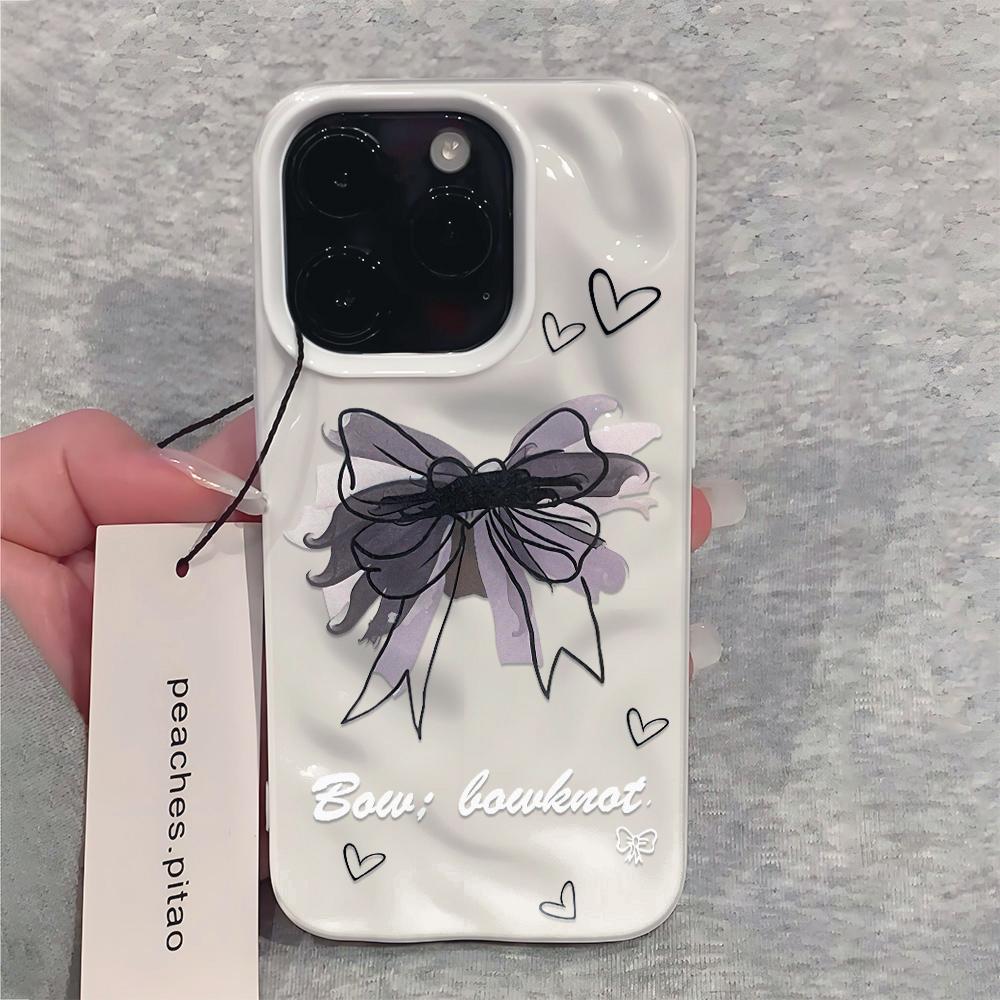 Black and White Butterfly Phone Case For IPhone 17 Air 16 15 14 13 12 11 Pro Max Cover Case For IPhone 16 15 14 Plus Case Funda