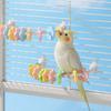 Bite Resistant Bird U-shaped Station Frame Color Flower Beak Grinding Rack  Cage Accessories