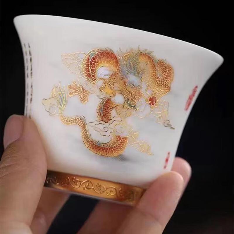 Chaxun Mutton Fat Jade Ceramic Gaiwan