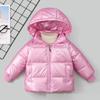 Children Winter Boys Girls Jacket Coat Thick Kids Warm Light Down Coat Zipper Hooded Outwear Cartoon Warm Coat
