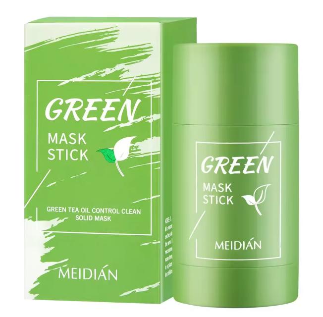 Green Tea Oil Control Cleaning Solid facial mask Stick Deep Cleaning Wipe Mud Mask