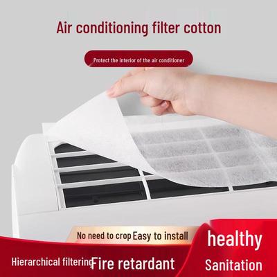 Universal Wall-Mounted Air Conditioner Filter & Dust Cover for Kitchen Odor and Oil Smoke Purification