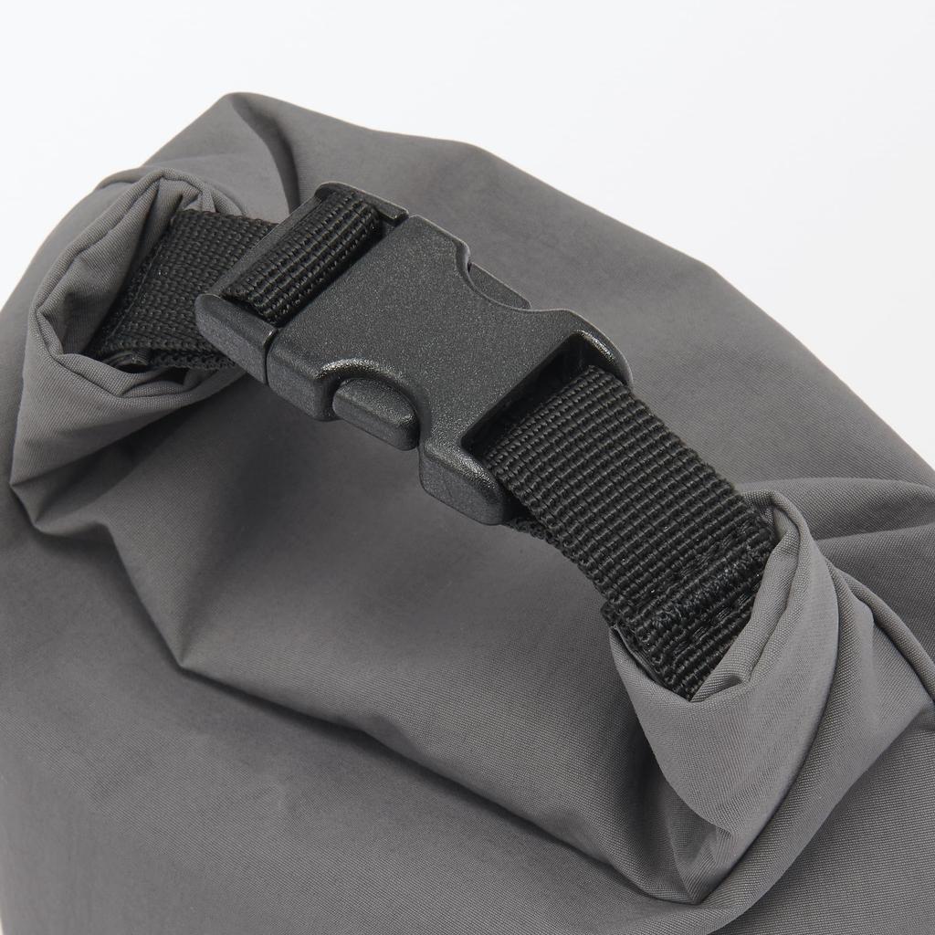 MUJI Adjustable Height Lunch Bag Roll Top Small Gray 84843068