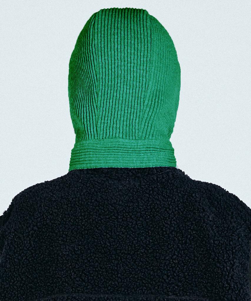 VASROCK Churros Knit Scarf Balaclava Green