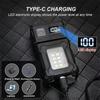 Mini Led Cob Flashlight Dual Light Source Multifunctional Flashlights Portable Keychain Multiple Modes Usb Charged 180°rotatable