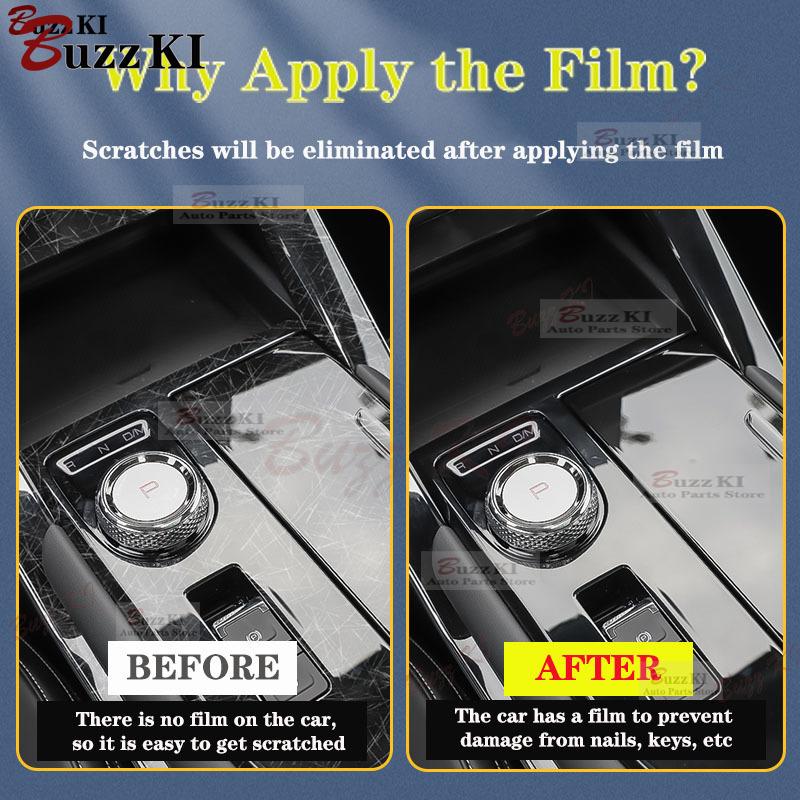 TPU Interior Film for KIA EV6 2024 Car Clear Stickers Center Console Screen Dashboard Gear Door Windows Panel Decal