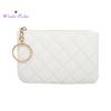 Women Wallet Portable Mini Faux Leather Smooth Zipper Key Ring Cards Holder Solid Color Slim Wallet Coins Purse Adult Sex Wear