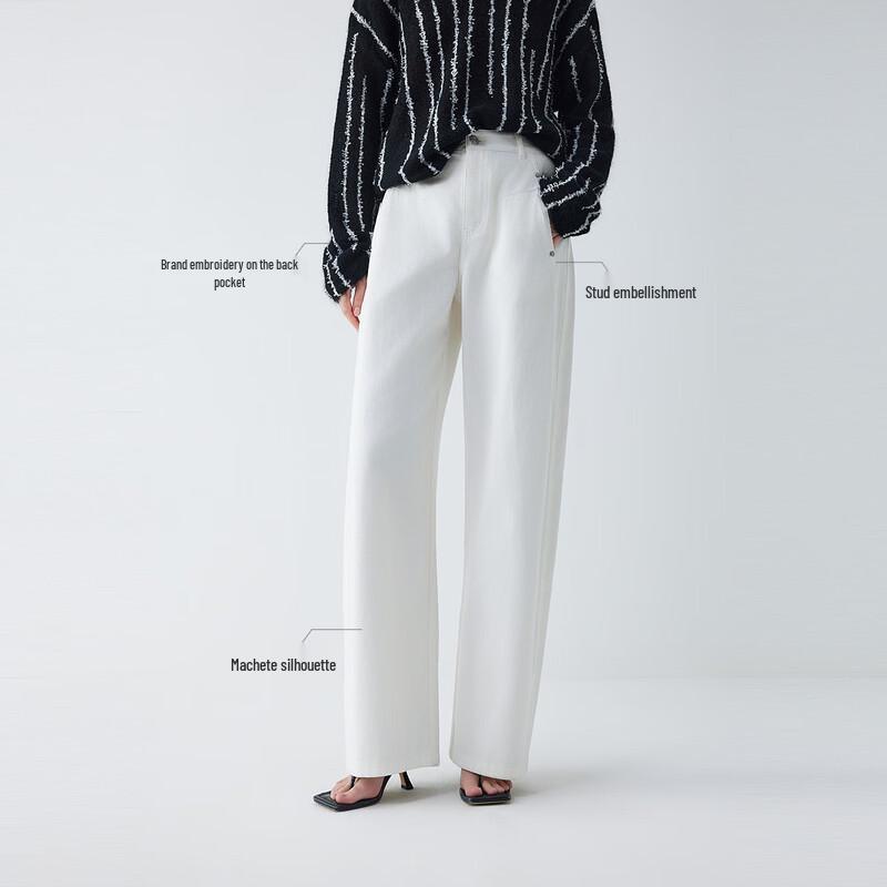 ELLE Women's French Style Straight-Leg Jeans