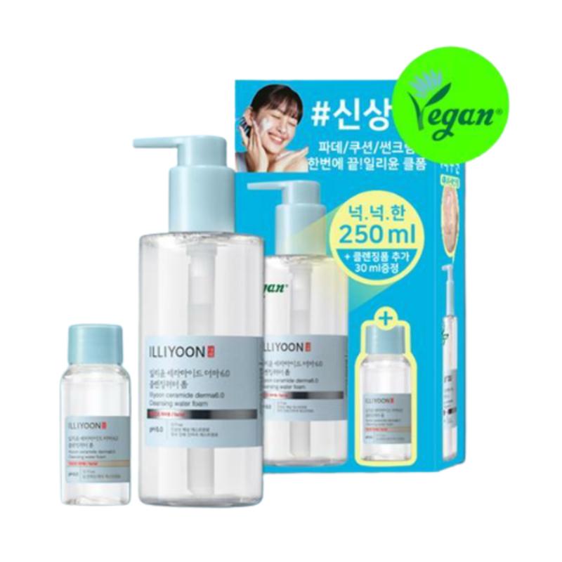 

Набор очищающей воды-пенки Illyun Ceramide Derma 6.0 (250мл + 30мл)