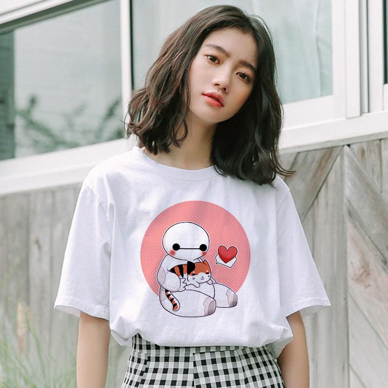 Buy Kaos T Shirt Lengan Pendek Bahan Katun Motif Gambar Kartun Untuk Wanita At Affordable Prices Free Shipping Real Reviews With Photos Joom