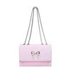 Bow handbag women's new messenger small square bag gift for girlfriend urban simple commuter shoulder bag