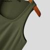 INCERUN Ärmelloses Herren-Tanktop mit quadratischem Kragen und schmaler Passform und Nadelstreifen-Tanktop