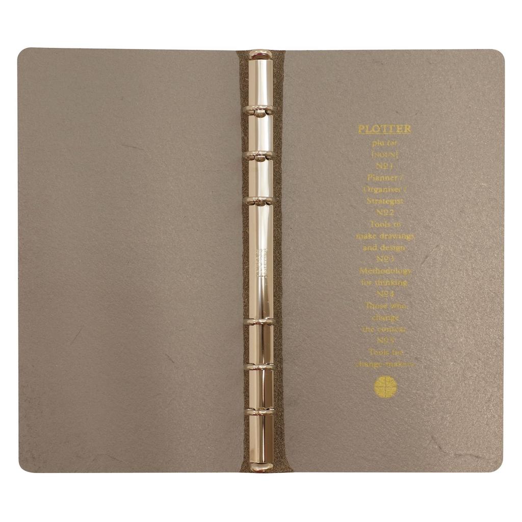 PLT Shrink Ring Leather Narrow GY 6-Hole