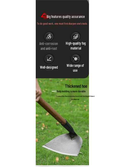 Multi-Functional Manganese Steel Weeding Hoe for Gardening and Planting