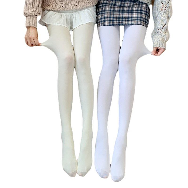 Lolita JK Girls White Dance Tights Stockings Girl Lolita Tights Women Velvet Thin Pantyhose Winter Black Tights Women Panty Hose