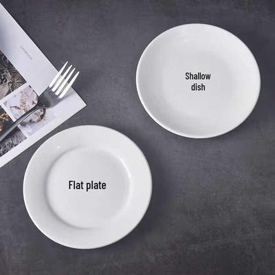 Pure White Ceramic Dinner Plates