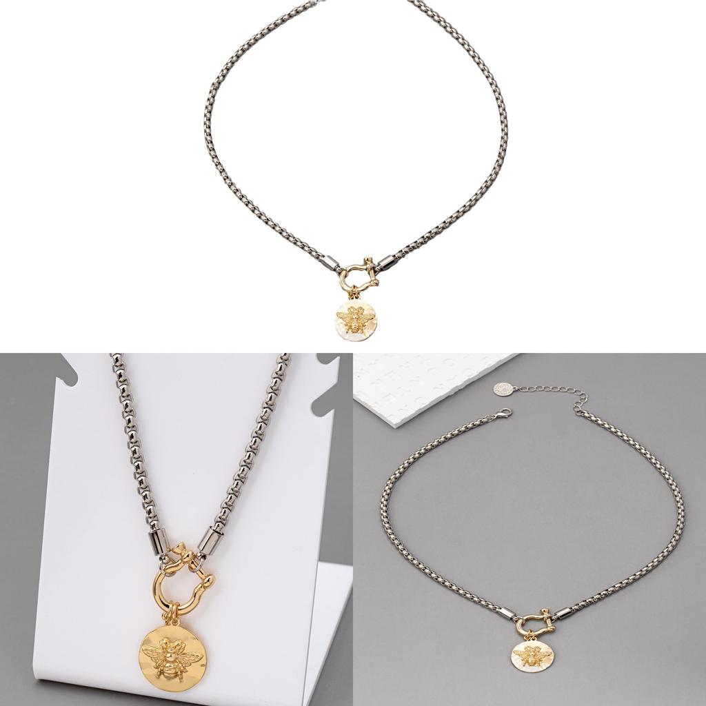 Necklace Geometric Metal Pendant Chain For Women Fashion Party Accessory