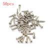 50Pcs Electric Guitar Panel Screw Guitar Socket Iron Core Cover Guard Plate Installation Fix 6 Coloering Screw 6