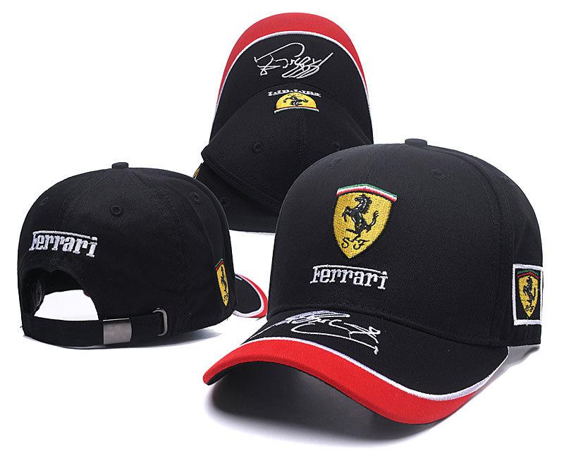 

Модные Мужские Солнцезащитные Кепки F1 Ferrari Fan Racing, Командные Открытые Бейсболки Для Ferrari Stradale Roma 488 Spider SF90 Аксессуары