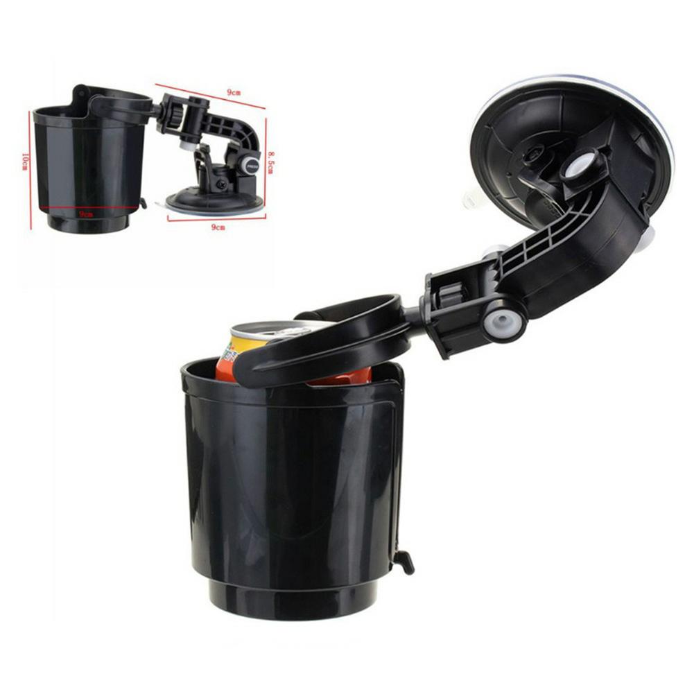 Car water bottle holder, car beverage holder, car suction cup phone holder, adjustable чёрный