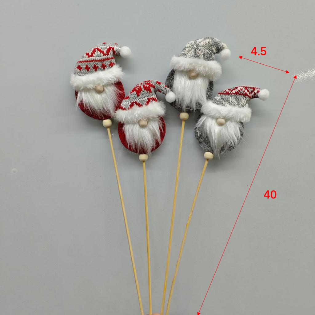 Decorations for Christmas, Creative Decorations for Elk, Snowman, Card Insertion, Santa Claus Cartoon, Plush Flowers Bouquet