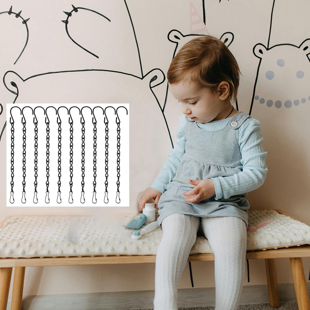 Black Single Eight Chain Hanging Chain, Birdcage Hanging Chain, Tag Chain, Flower Pot Chain