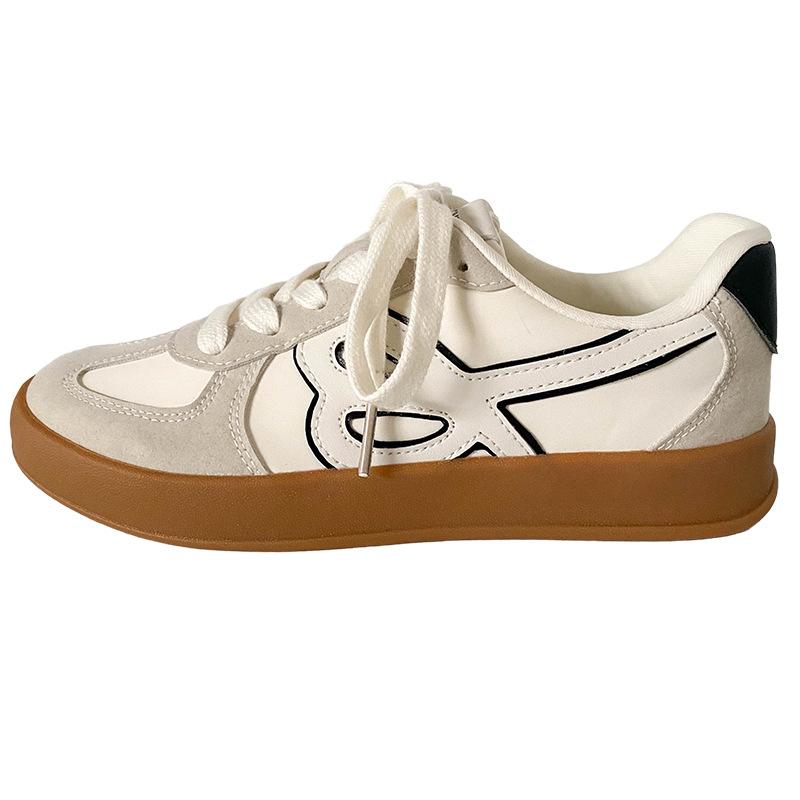 

A9883 latex insole/lightweight explosive German training shoes women s shoes board shoes 2025 spring new niche flat casual 35