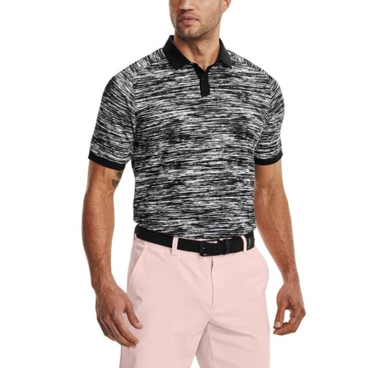 Under Armour Golf Short Sleeve Polo Shirt Men Tops Gray 1361805-100