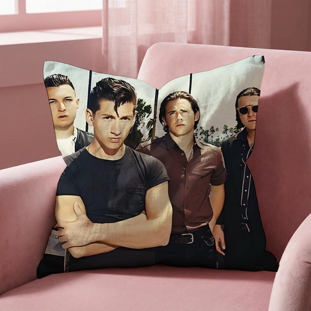 R-Rockové kapely A-Arctic Monkeys Povlak na polštář Víceúčelový povlak na polštář pro domácnost a auto - Oboustranný, měkký a odolný pro každodenní použití