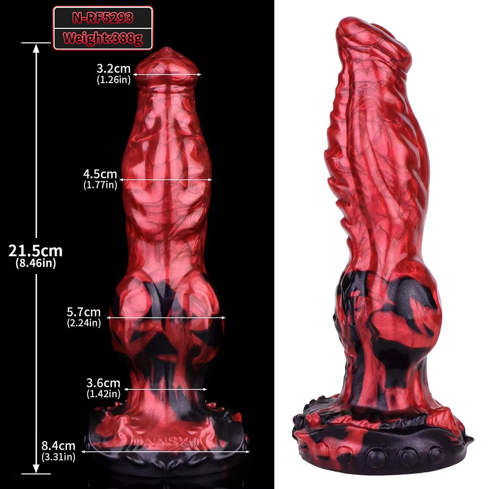 NNSX Big Dog Knot Dildo With Strong Suction Cup Anal Plug G-Spot & Prostate Stimulator Sex Toy for Male Female Pleasure
